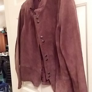 Christopher Banks light brown suede jacket